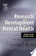 Research and development in mental health /