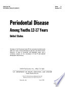 Periodontal disease among youths 12-17 years, United States /