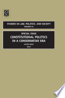 Constitutional Politics in a Conservative Era : Special Issue.