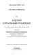 Leçons d'économie politique / Jean-Baptiste Say ; texte établi et présenté par Gilles Jacoud et Philippe Steiner.