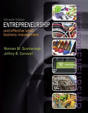 Entrepreneurship and effective small business management /