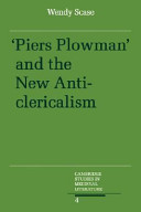 Piers Plowman and the new anticlericalism /