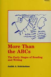 More than the ABCs : the early stages of reading and writing /