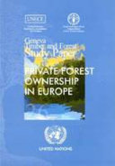 Private forest ownership in Europe /