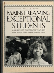 Mainstreaming exceptional students : a guide for classroom teachers /