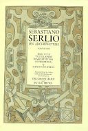 Sebastiano Serlio on architecture : Books I-V of Tutte l'opere d'architettura et prospetiva' /