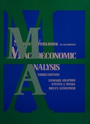 Student workbook to accompany Macroeconomic analysis, 3d ed. /