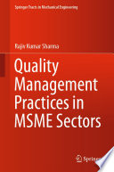 Quality management practices in MSME sectors /