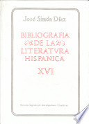 Bibliografía de la literatura hispánica /
