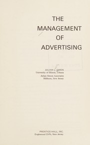 The management of advertising /