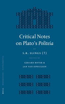 Critical notes on Plato's Politeia /