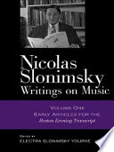 Nicolas Slonimsky : writings on music /