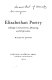 Elizabethan poetry : a study in conventions, meaning, and expression /