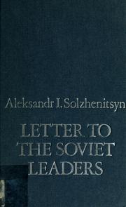 Letter to the Soviet leaders /