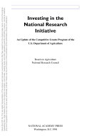 Investing in the National Research Initiative : an Update of the Competitive Grants Program in the U.S. Department of Agriculture (15).