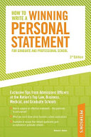 How to write a winning personal statement for graduate and professional school /