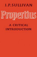 Propertius : a critical introduction /