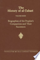 Biographies of the Prophet's companions and their successors /