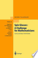 Spin glasses : a challenge for mathematicians : cavity and mean field models /