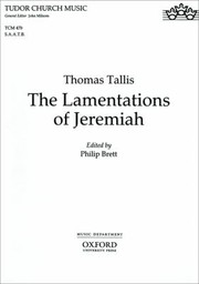 The lamentations of Jeremiah S.A.A.T.B. /