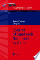 Control of sandwich nonlinear systems /