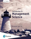 Introduction to management science /