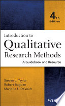 Introduction to qualitative research methods : a guidebook and resource /