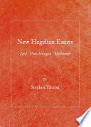 New Hegelian Essays : Seid Umschlungen Millionen.