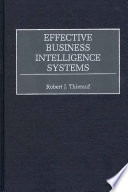 Effective business intelligence systems /