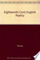 Eighteenth century English poetry /