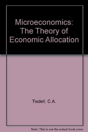 Microeconomics: the theory of economic allocation