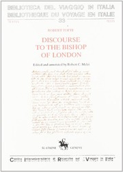 Robert Tofte's "Discourse" to the bishop of London : MS 1112 Lambeth Palace Library /