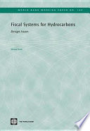 Fiscal systems for hydrocarbons : design issues /