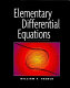 Elementary differential equations /