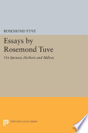 Essays by Rosemond Tuve /