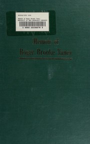 Memoir of Roger Brooke Taney.