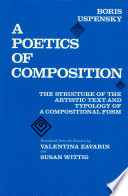 A poetics of composition; the structure of the artistic text and typology of a compositional form /