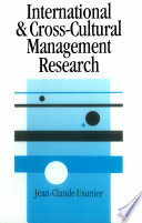 International and Cross-Cultural Management Research.