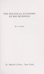 The political economy of big business /