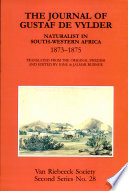 The journal of Gustaf De Vylder : naturalist in south-western Africa, 1873-1875 /