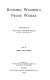 Richard Wagner's prose works /