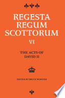 The Acts of David II (1329-1371)