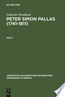Peter Simon Pallas (1741-1811) : Materialien einer Biographie /