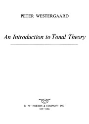 An introduction to tonal theory /