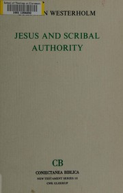 Jesus and scribal authority /