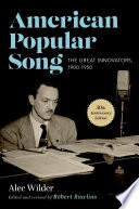American popular song : the great innovators, 1900-1950 /