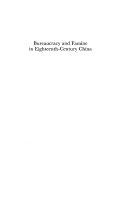 Bureaucracy and famine in eighteenth-century China /
