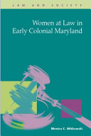 Women at law in early colonial Maryland /