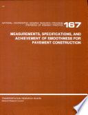 Measurements, specifications, and achievement of smoothness for pavement construction /