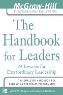 The handbook for leaders : 24 lessons for extraordinary leadership /